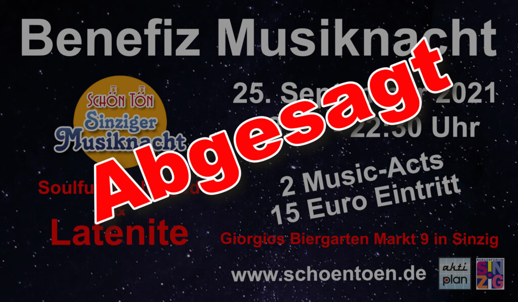 SchönTön abgesagt